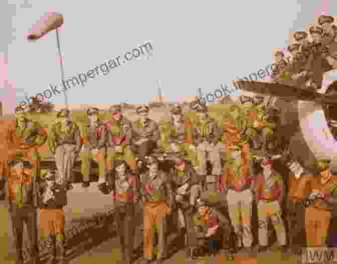 A Group Of Army Air Force Pilots Posing In Front Of A P 47 Thunderbolt South Plains Army Airfield (Images Of Aviation)