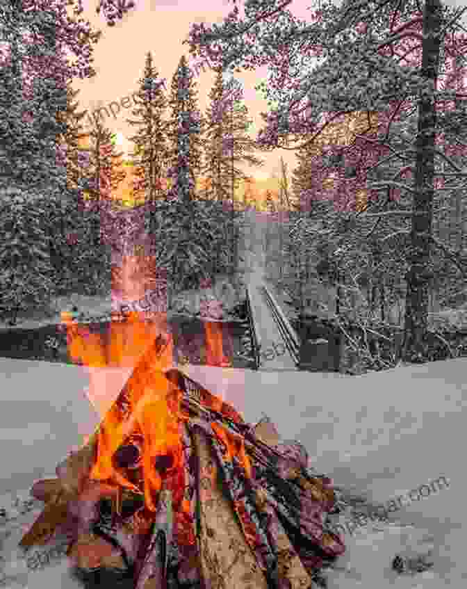 A Group Of People Enjoying A Bonfire In A Finnish Forest, Surrounded By Snow Covered Trees The Republic Of Finland: The History Of Finland As An Independent Nation