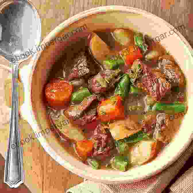 A Hearty And Savory Beef Stew With Chunks Of Tender Beef And Vegetables 365 Daily Soup Recipes: I Love Soup Cookbook