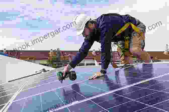 A Technician Installing Solar Panels On A Roof, Showing The Components And Wiring Of A Solar Power System. Solar Power: How To Use A Solar Power System And Other Renewable Sources To Cut Your Electric Bill To Zero