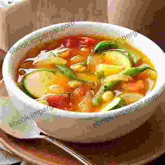 A Vibrant And Flavorful Vegetable Soup Filled With Colorful Vegetables 365 Daily Soup Recipes: I Love Soup Cookbook