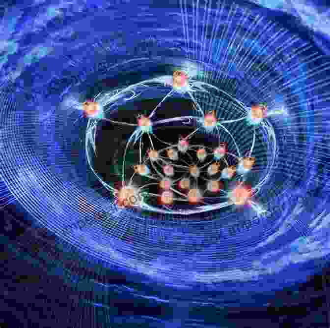 An Illustration Depicting The Phenomenon Of Quantum Entanglement, Where Particles Exhibit Interconnectedness Regardless Of Their Distance Creation A Hologram At The Base Or A Matrix