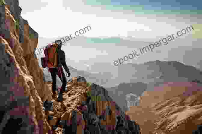 Explorers Traversing A Treacherous Mountain Pass Those Who Dared: The Guardian Of Adventure