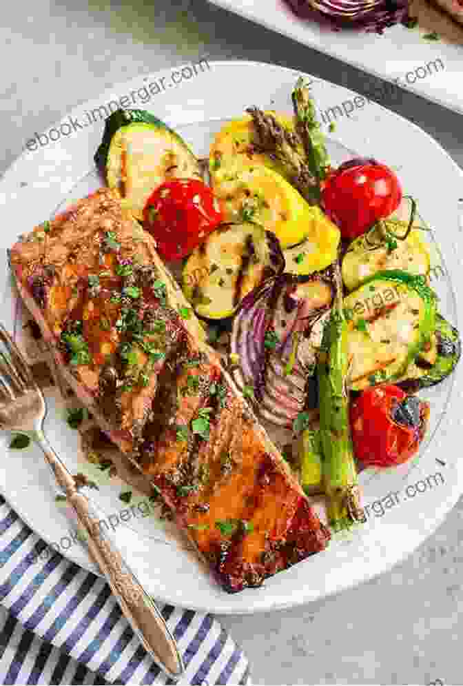 Grilled Salmon With Roasted Vegetables Scientific Diet: Stay Healthy With Mediterranean: Recipes For Beginner