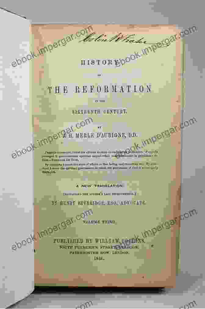 History Of The Reformation In The Sixteenth Century Volume The Reformation In History Of The Reformation In The Sixteenth Century Volume V The Reformation In England