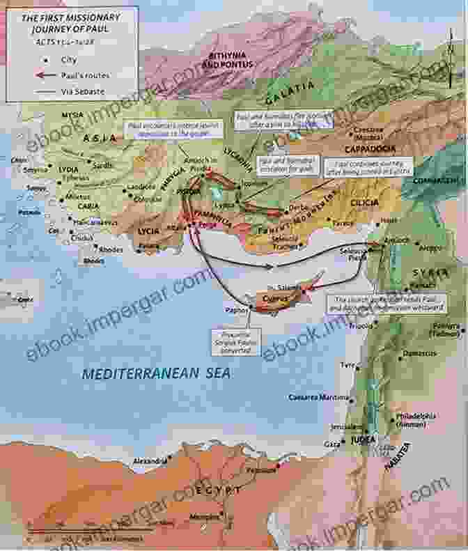 Map Of Pisidian Antioch, Where St. Paul Preached St Paul In Asia Minor And At The Syrian Antioch