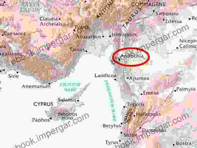 Map Of Syrian Antioch, The Center Of Early Christianity St Paul In Asia Minor And At The Syrian Antioch