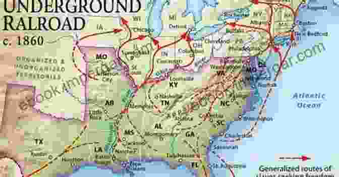 Map Of The Underground Railroad Routes Bound For Canaan: The Epic Story Of The Underground Railro