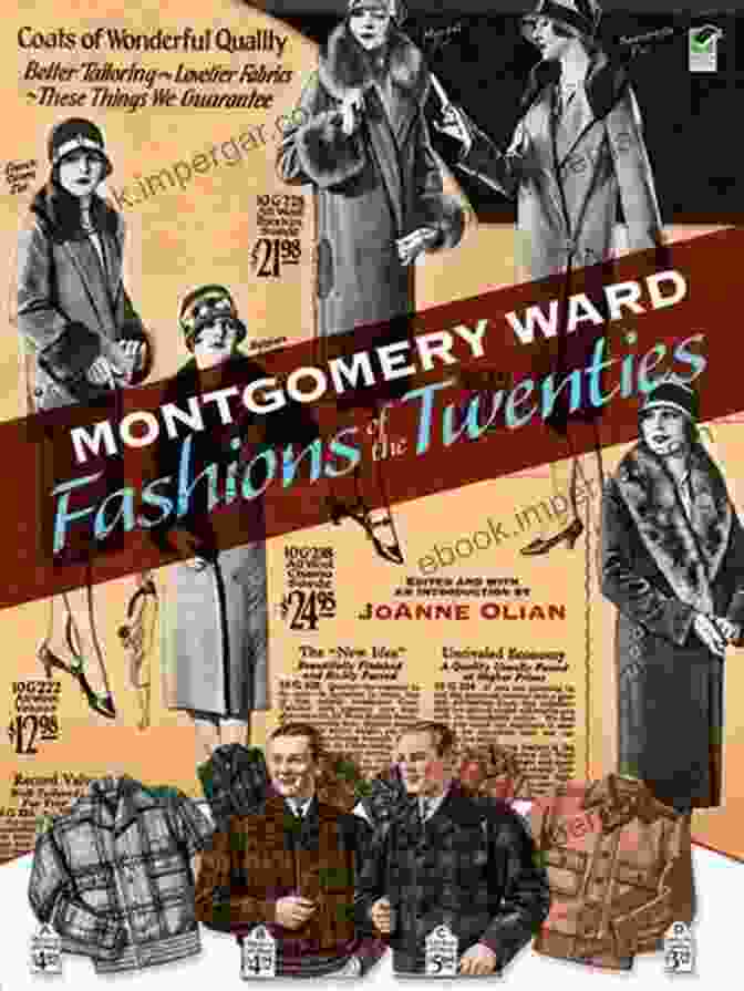 Montgomery Ward Fashions Of The Twenties Book Cover Featuring A Flapper In A Cloche Hat And Art Deco Dress Montgomery Ward Fashions Of The Twenties (Dover Fashion And Costumes)