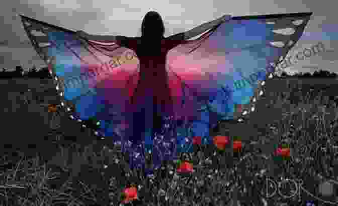 Vibrant And Ethereal Butterfly Wings Flutter Against A Backdrop Of Celestial Wonder, Symbolizing The Transformative Journey Within Angel Butterfly Wings No 8